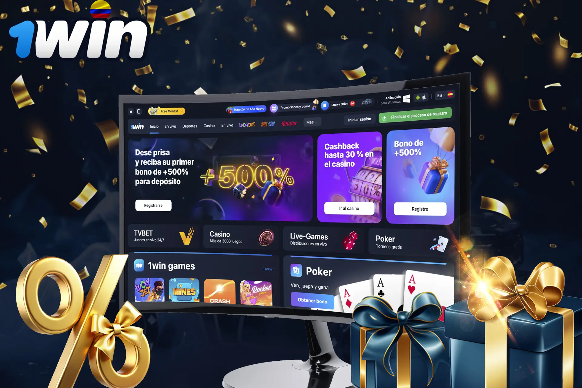 Juega en 1Win y consigue una bonificación