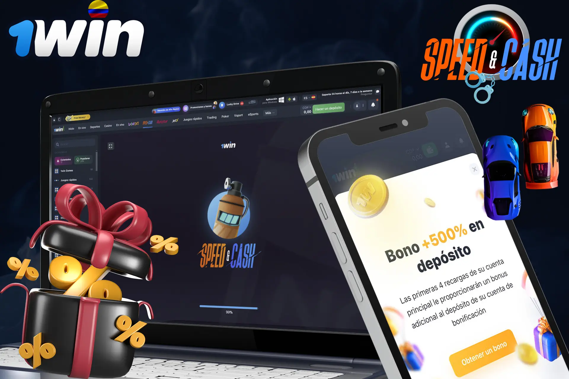 Consigue una bonificación jugando a Speed-n-Cash