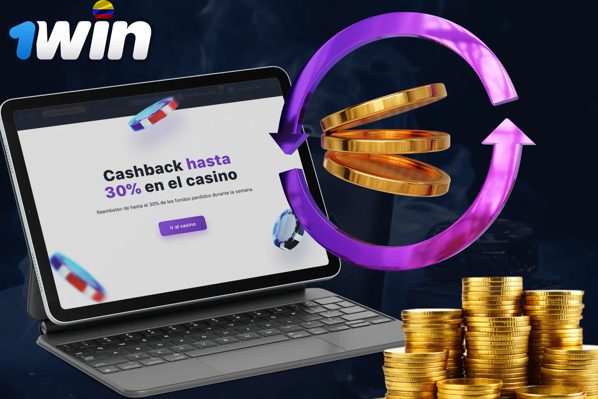 Consigue Cashback al jugar en 1Win
