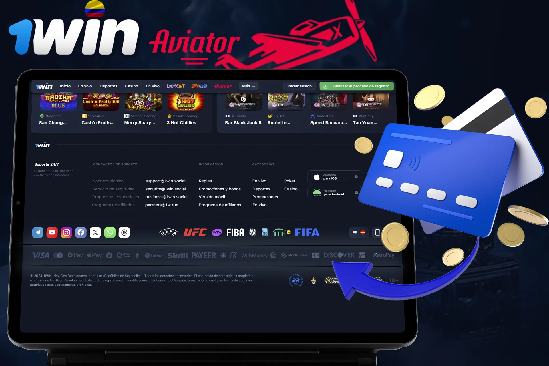 Muchos métodos de pago