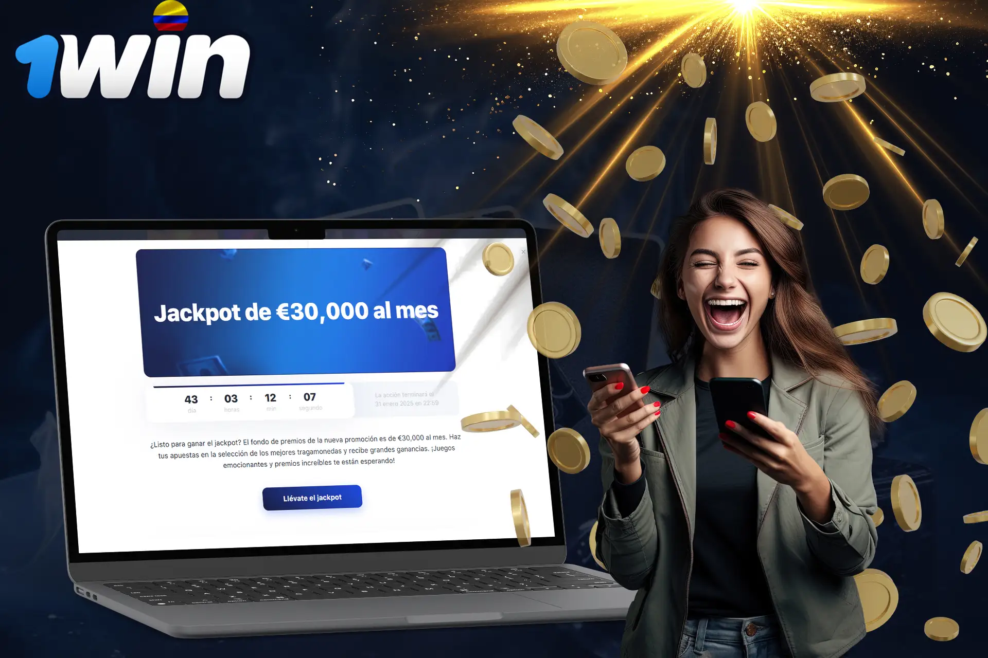 Gana el bote en una de las opciones de bonificación