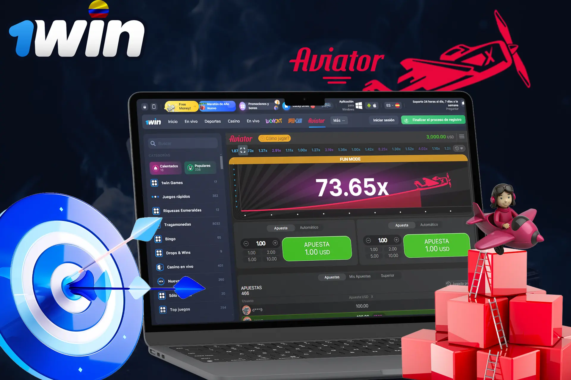 Aplica diferentes estrategias en el juego Aviator