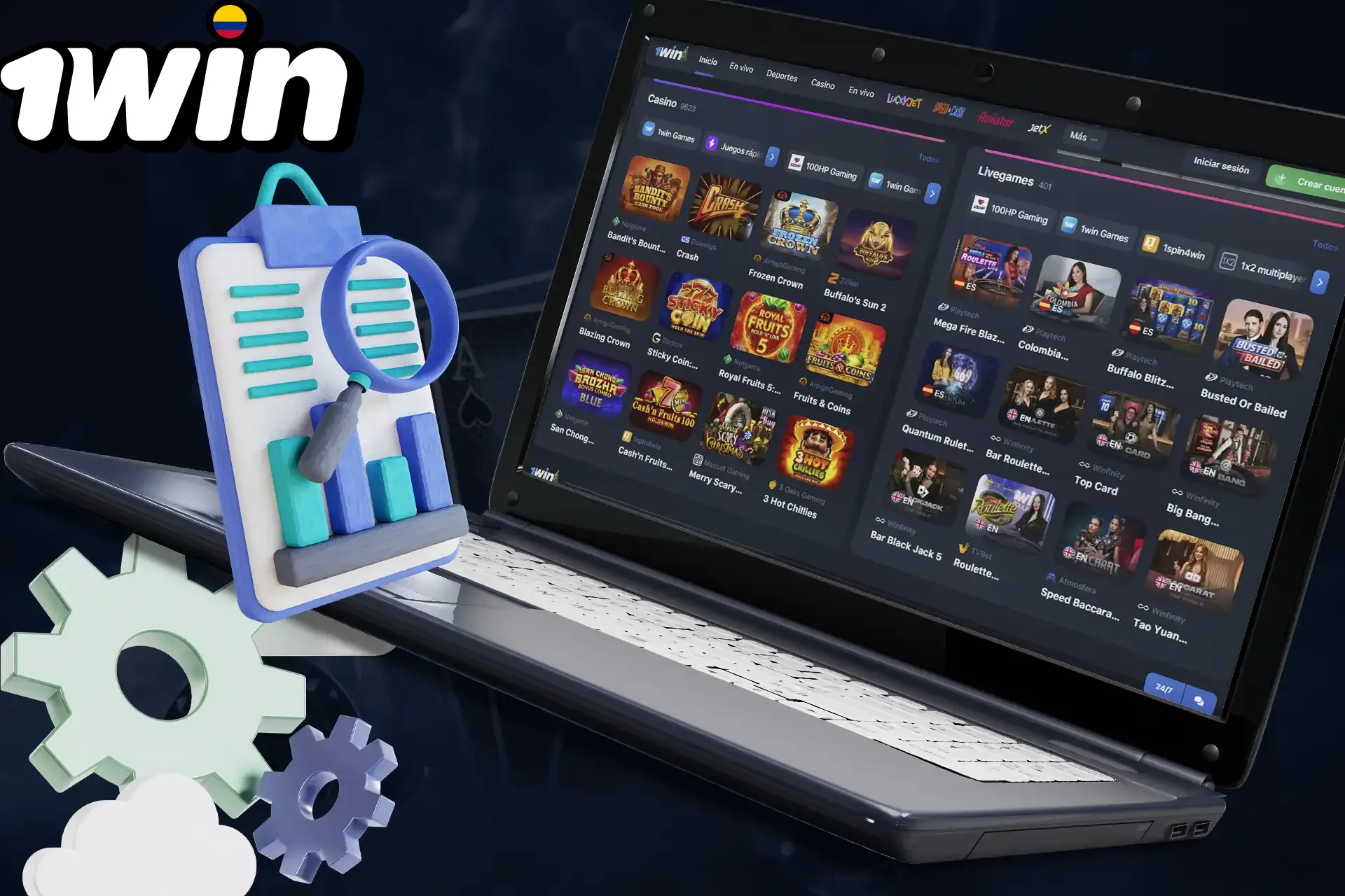 Características principales de 1Win Casino