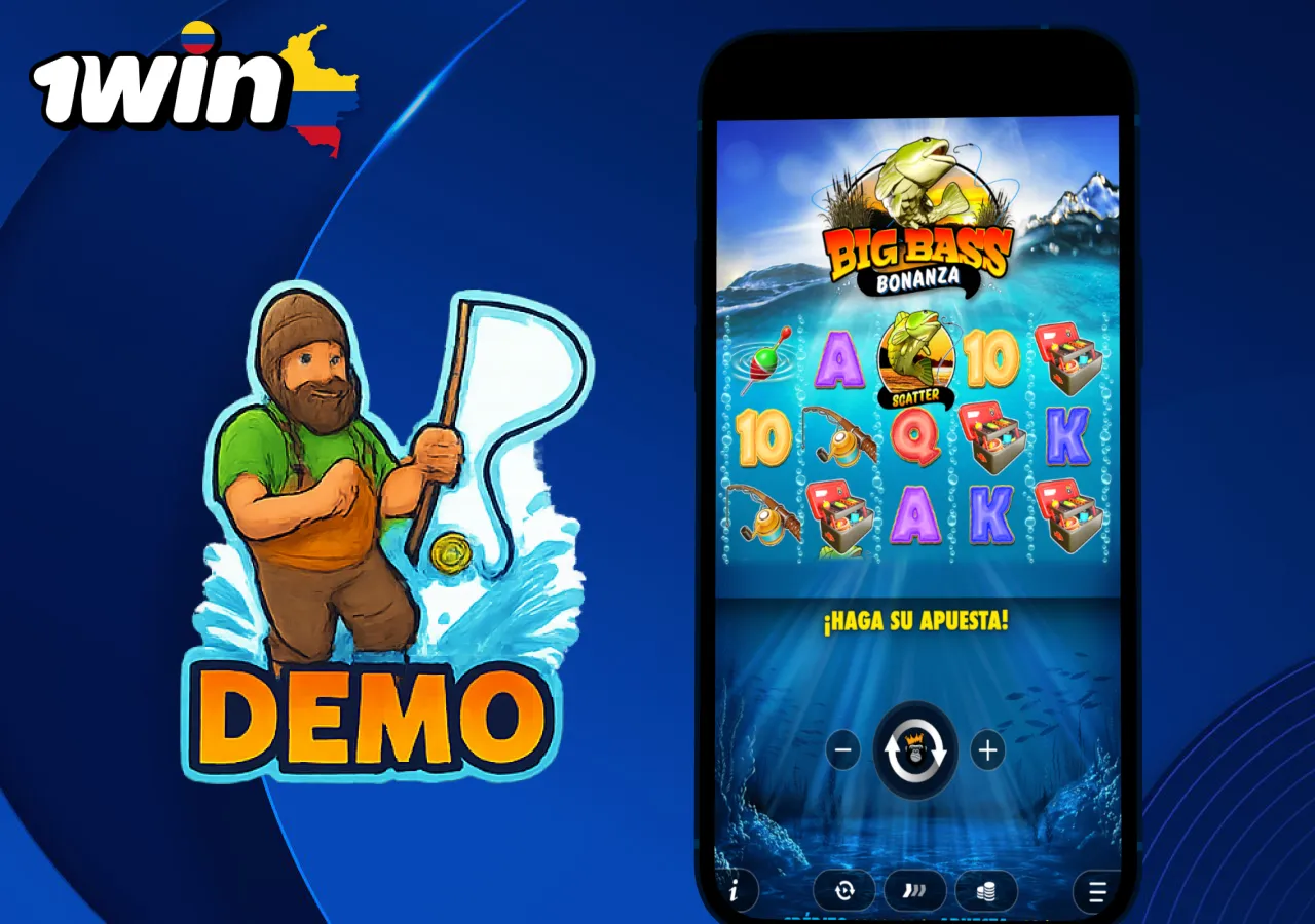 Modo demo de Big Bass Bonanza para jugar gratis.