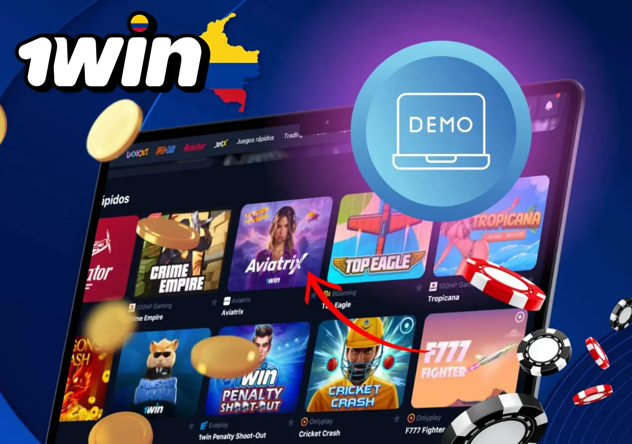 La version demo de Aviatrix en 1Win permite a los jugadores practicar estrategias sin realizar depositos.